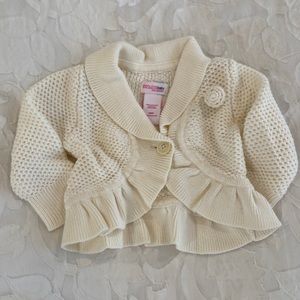 Cream cardigan by Oshkosh